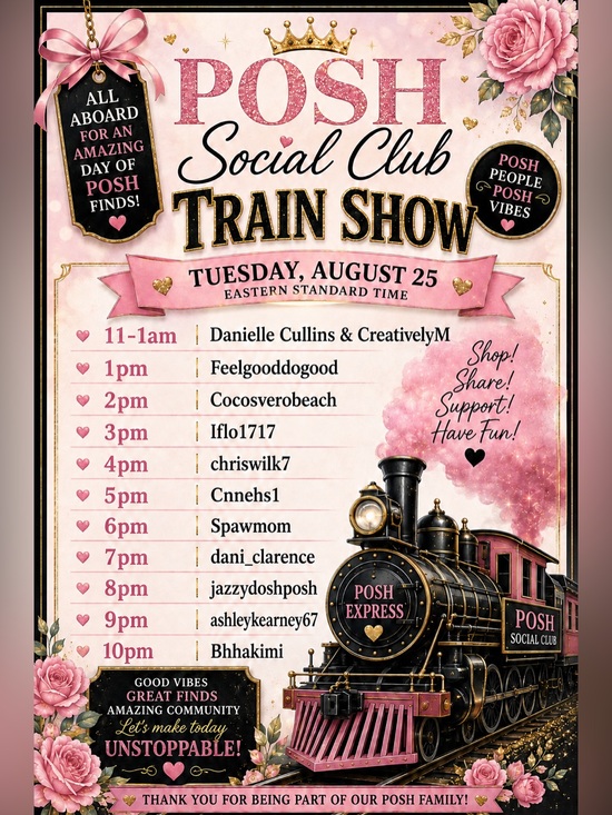 Accessories - The Posh Social Club Train Show Flyer